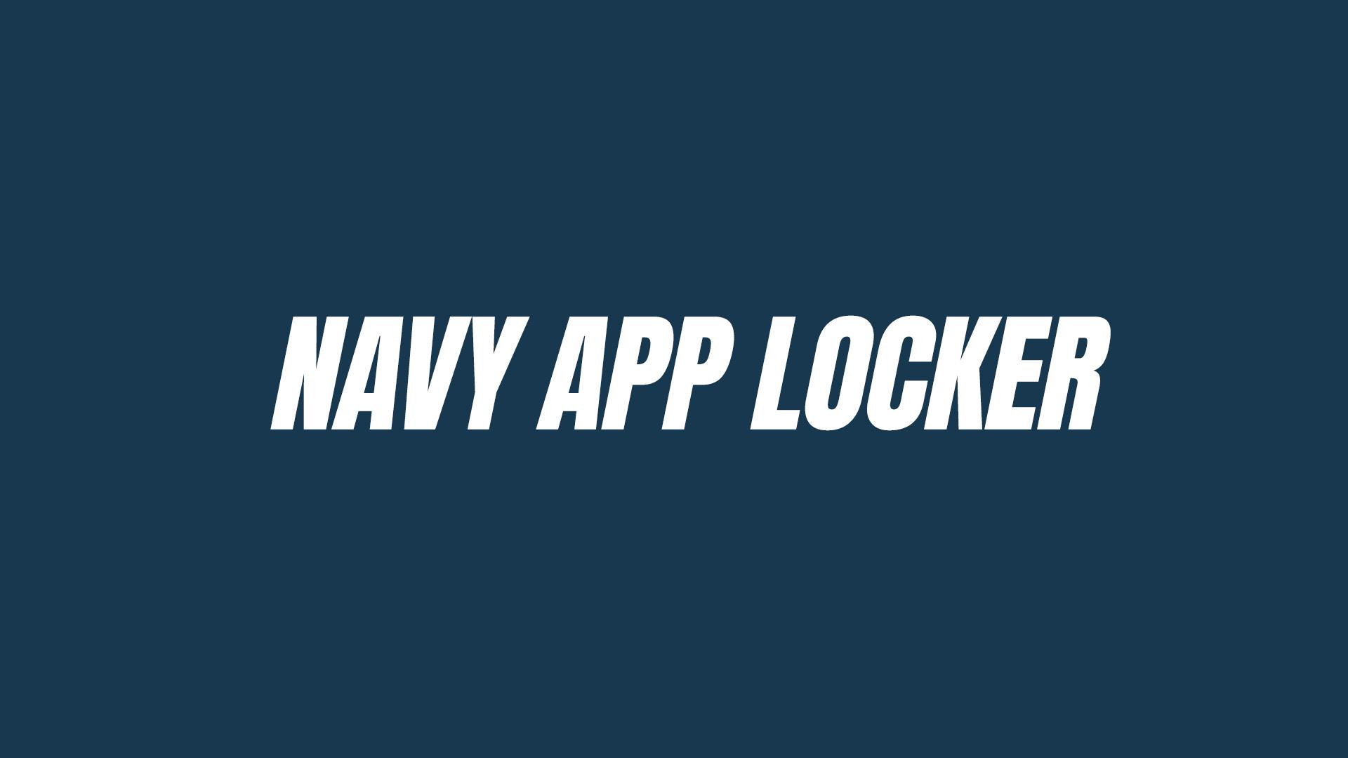 Navy App Locker Graphic